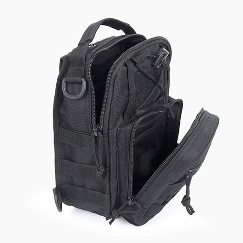 Tactical Multifunctional Chest Bag for Men, Outdoor Sports, Hiking, Crossbody Camouflage Oxford Cloth Chest Bag