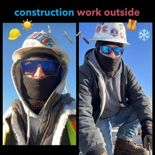 Windproof Beanie with Scarf Two Pieces Polar Fleece Balaclava Hood Face Mask Ski Mask For Cycling Skiing Fishing Outdoor Activity Construction Sites Farms And Training Fashion Shiesty Mask