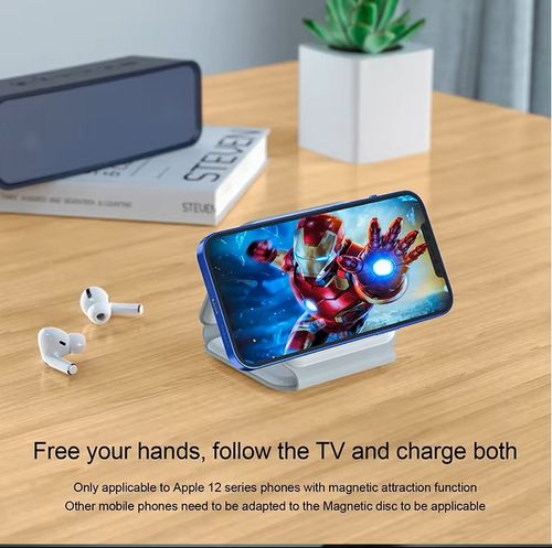 15W Fast Charging 3-in-1 Magnetic Foldable Wireless Charger｜Charge iPhone Android Earbuds Simultaneously