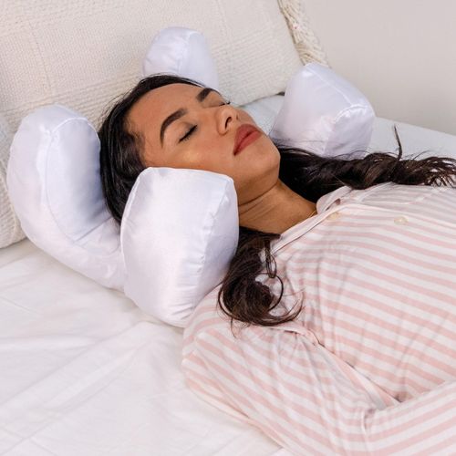 Cotton-filled pillow for deep sleep, anti-stiffening, ultra-soft, cushioning, beauty sleep, anti-wrinkle, cervical pillow
