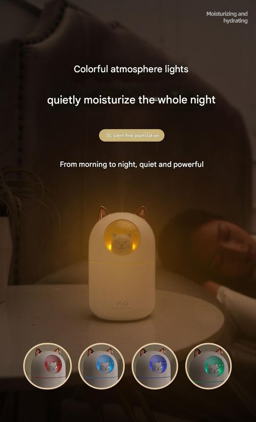 Cute pet humidifier mini home small water replenishment aromatherapy car creative air kitten usb humidifier