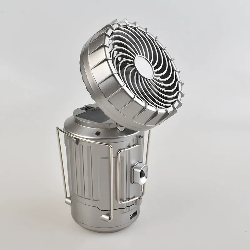 Portable USB Rechargeable LED Lantern Fan — IP44 Water-Resistant Hanging High-Brightness Light, Ideal for Outdoor Camping, Fishing, and Garden Use