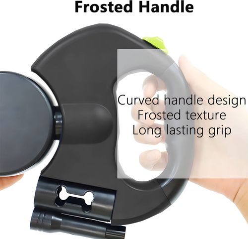Dual Doggie Retractable Leash with Light (LED), 360 Coupler, Retractable Leash for Two Dogs