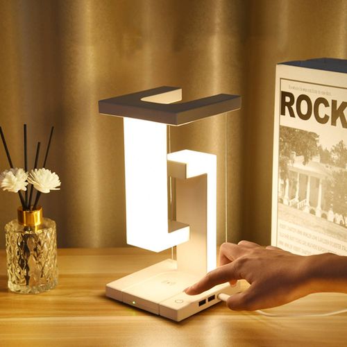 Anti-gravity reading lamp for bedroom, study, or office use,  magnetic levitation lamp