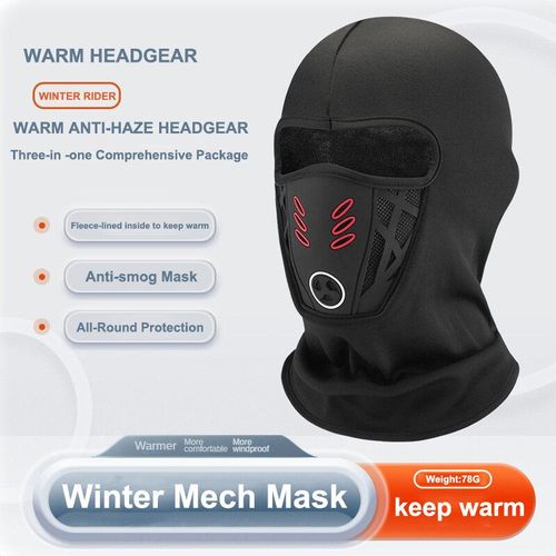 Cycling warm and anti-fog face mask, suitable for motorcycle riding, cycling, and skiing, a windproof and soft outdoor riding headwear.