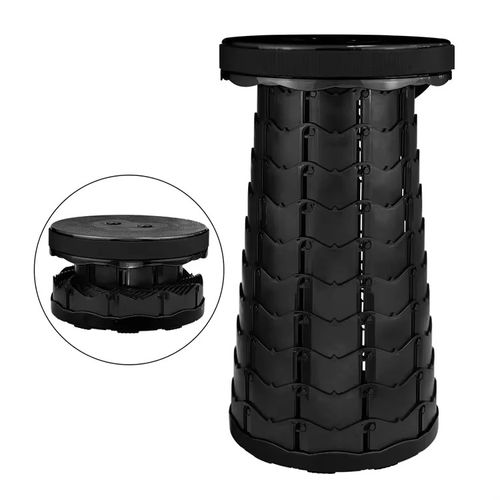 Portable Outdoor Adjustable Telescopic Stool Trendy Collapsible Fishing & Camping Stool Lightweight Travel-Ready Design with Height-Adjustable Function