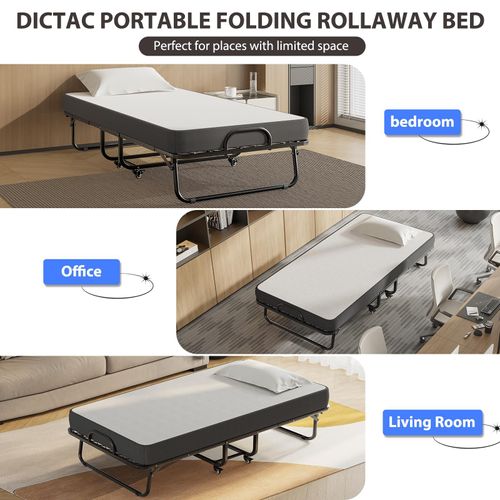 Folding bed office home single bed simple lunch break nap can be stored home portable bed