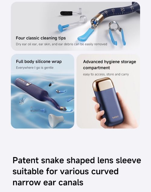 Every family needs this tool! Visual ear care appliance ear picker ear spoon 3.5mm personal care product endoscope digging