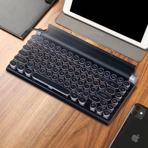 Big price cuts! 7Keys TW1867 typewriter keyboard, supports connection to iPad and Apple devices. A very interesting typewriter-style keyboard with a retro vibe.