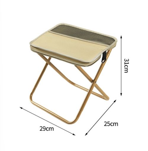 Outdoor Backpack Folding Stool Pencil Case Stool Portable and Simple Camping Equipment Shoulder Bag Stool Sports Folding Chair