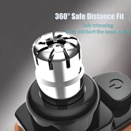 All-in-One Smart Grooming Gift Set with LED Display Nose Hair Trimmer Rechargeable & Waterproof for Full Facial Care Ideal Personal Grooming Present