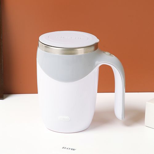 Smart Charging & Magnetic Stirring Stainless Steel Auto-Rotating Lazy Coffee Cup - Portable Office Magnetic Stirring Mug with Long Battery Life