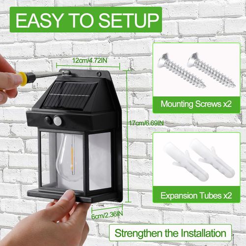 Hot Sell Solar Wall Lamp Outdoor Garden Lights Human Body Sensing Wall Lamp Road Lights Waterproof Solar Garden Lamp Night Light
