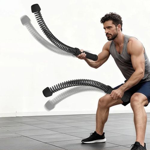 New Upgrade Weighted Cordless Battle Ropes – Quiet Ropeless Training Rope Fitness Equipment for Home Gym, Portable Exercise Battle Rope for Women & Men, Indoor & Outdoor Workouts