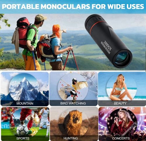 Professional 2000x25 Monocular Telescope — High-Magnification, High-Definition, Night Vision, Portable, and Photo-Compatible (Ideal for Outdoor Use)