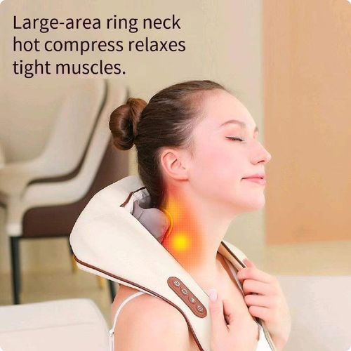 Low Stock Neck massager, shoulder and neck protector, dual-purpose for waist and neck, trapezius muscle electric heating, simulates human hand kneading shawl