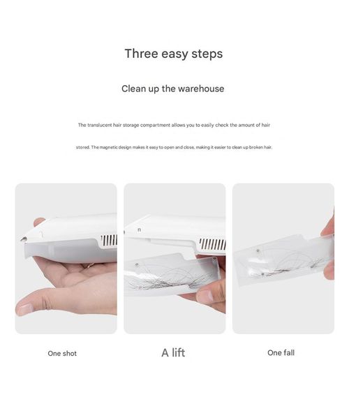 Baby hair clipper with silent bass and automatic hair suction for baby to shave newborn children electric hair clipper shaving tool