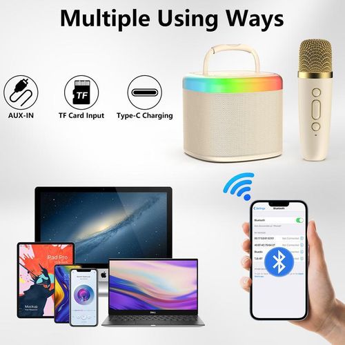 Speakers Wireless Portable Karaoke Speaker (includes 2 wireless microphones)