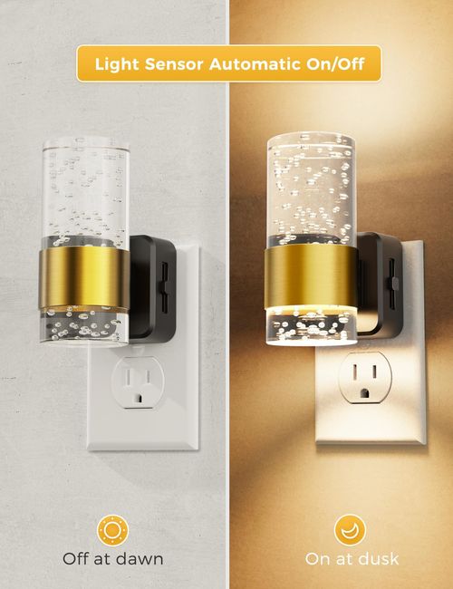 LED wall-mounted light-controlled sensor lamp, kitchen corridor, bedroom, staircase, night light, atmosphere wall lamp, soft light without glare, energy saving and power saving, plug and play