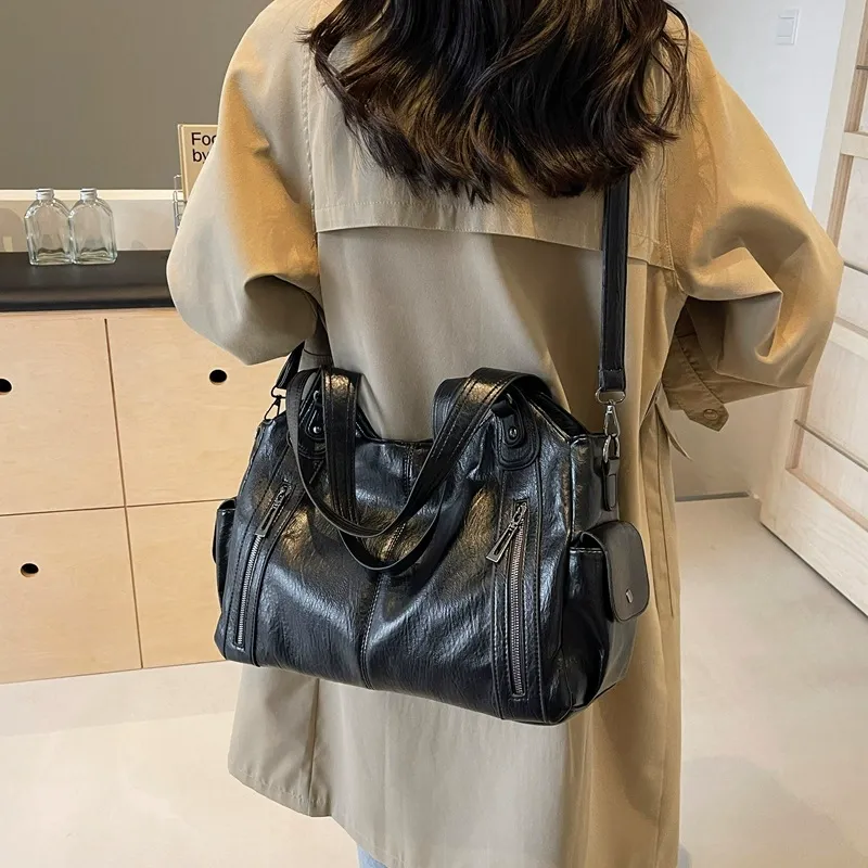 This tote bag is so cool!!  New Women's Underarm Bag Stylish Shoulder Tote for Work - Large Capacity Handbag, Versatile Casual Crossbody Purse, Minimalist Luxury Designer Bag