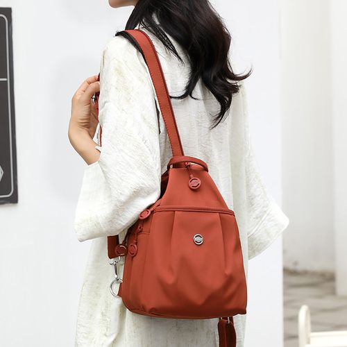Lightweight nylon oxford shoulder bag, fashionable and versatile messenger bag, women's trendy portable small square bag, commuter underarm bag
