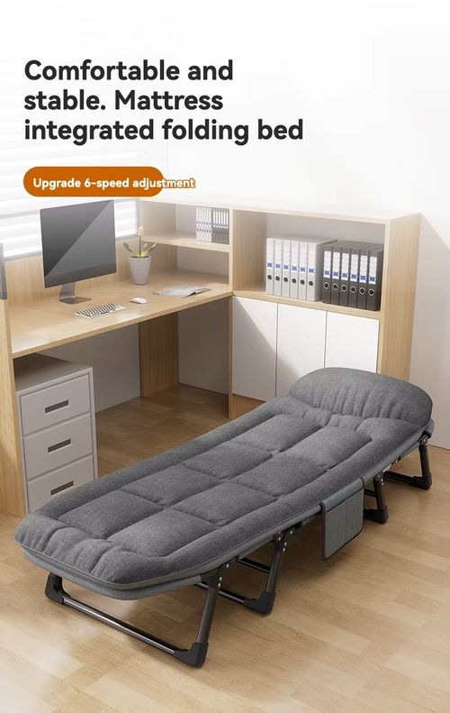 Lunch break folding bed outdoor single bed simple portable office nap camp bed multifunctional recliner accompanying bed