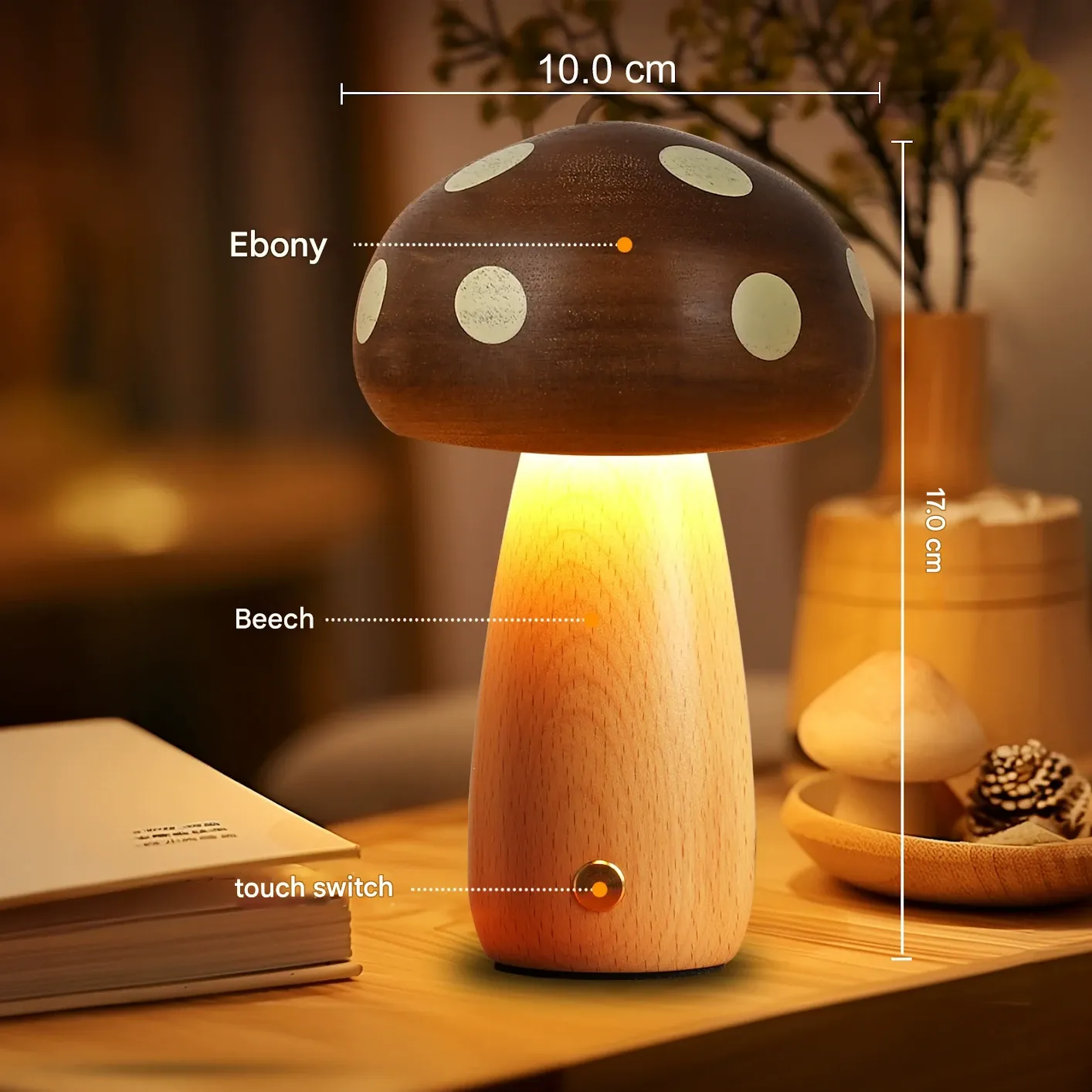 Time to decor the desk. USB Charging LED Table Lamp Northern Europe Touch Control Dimming Brightness for Desk Bedside Decorative Use