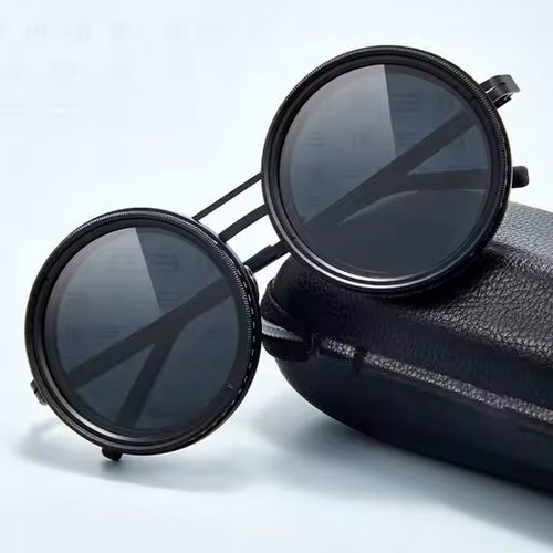 High quality circular polarized brightness adjustable sunglasses aperture ND filter tone adjustment sunglasses with camera lens UV anti-ultraviolet personality nd sunglasses