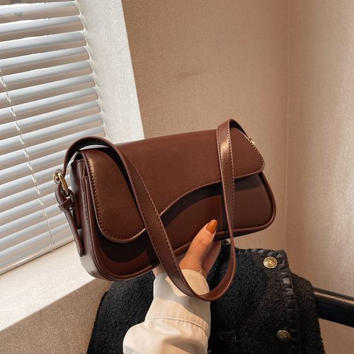 High-quality new flip magnetic buckle shoulder bag for commuting to work, fashionable and simple women's bag, underarm bag, crossbody handbag