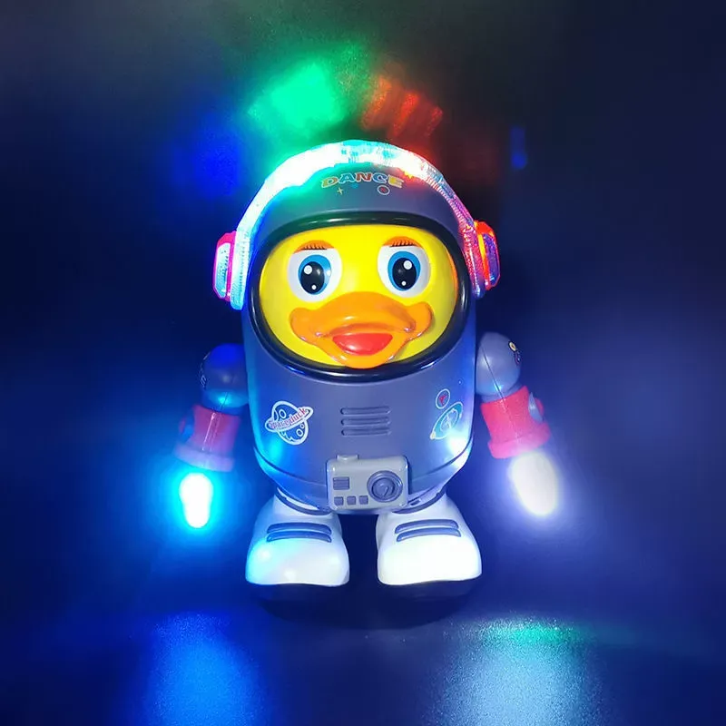 Electric Dancing Space Duck Toy– Singing & Glowing Robot for Kids, Interactive Musical Toy for Boys & Girls, Perfect Birthday gift