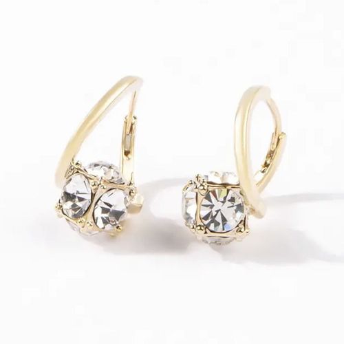 Fully encrusted diamond ear cuffs with a unique and minimalist design, versatile and stylish earrings for women.