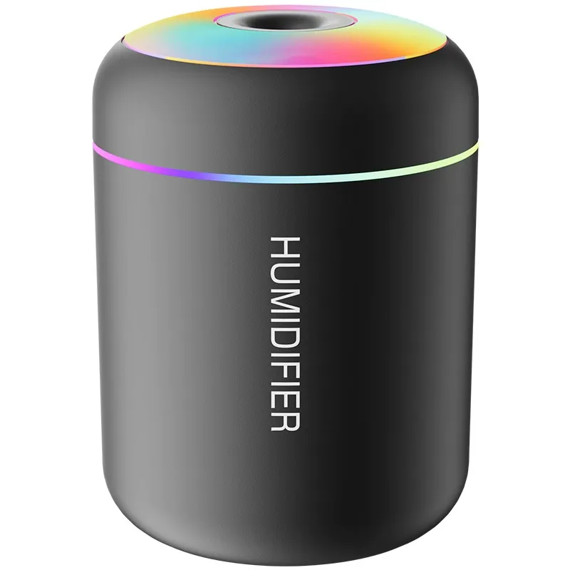 Mars Cannon Ash Pro Mini USB Humidifier Large Mist Volume Colorful Atmosphere Light Silent Home Car Office