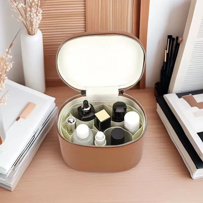 New Luxury Makeup Bag | Portable Travel Toiletry Organizer | Multi-Functional Cosmetic Pouch | Women's Fashion Travel Organizer