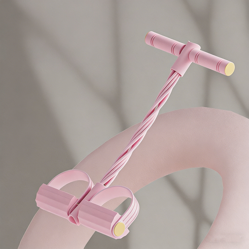 Merach Multifunction Pedal Resistance Band, Elastic Pull Rope Fitness, Full-Body Workout at Home Gym, Exercise Sit-up, Yoga, Abdominal Training