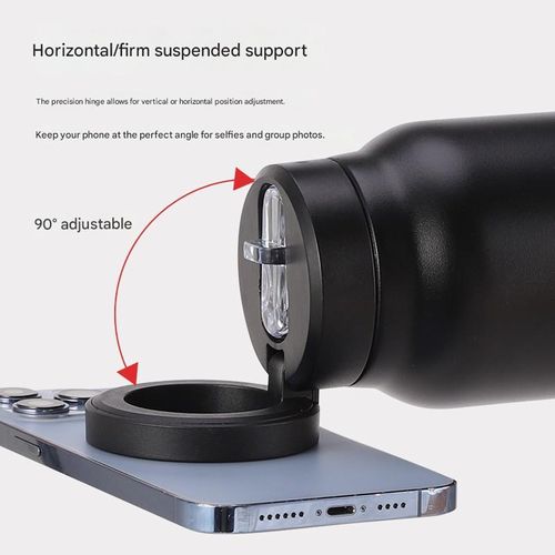 Multifunctional magnetic holder stainless steel thermos cup, large capacity water bottle, portable sports cold water bottle