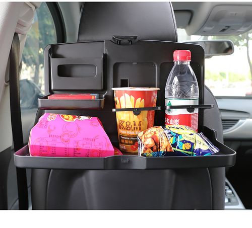 Foldable rear seat table for cars, dining table holder, multi-functional in-car office tray