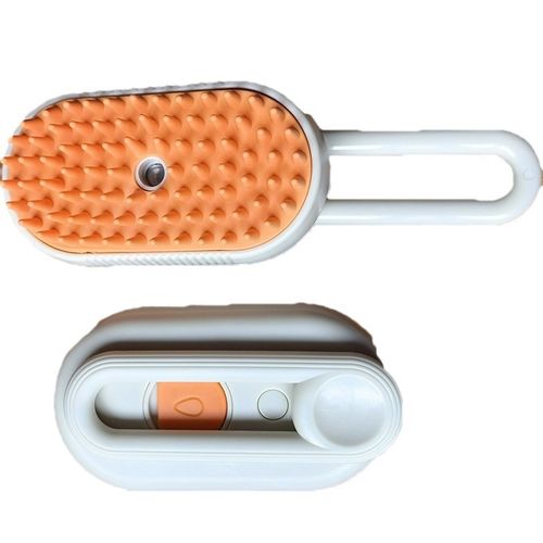Cat Steam Brush for Cats Multifunctional Plastic Cat Dog Steaming Brush Pet Spray Wash Brush With Handle