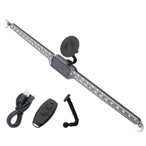 Car emergency light, solar-powered RGB flashing warning light, multi-functional decorative anti-collision night driving safety light.