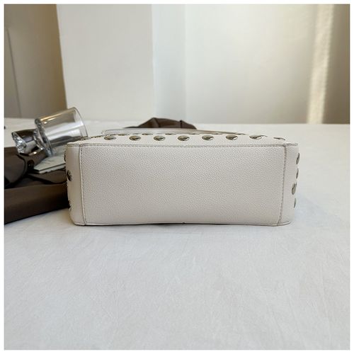 2025 new fashion personality stylish hand-held rivet bag ladies small square bag textured commuting shoulder underarm bagNo pendant