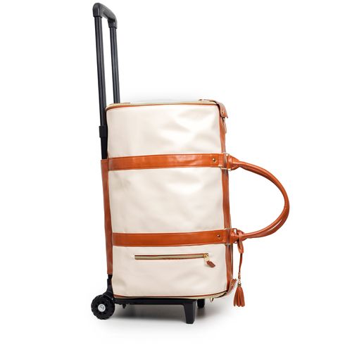 Brand new casual western imitation leather bag large capacity portable clothing bag large PU leather luggage bag outdoor fitness bag