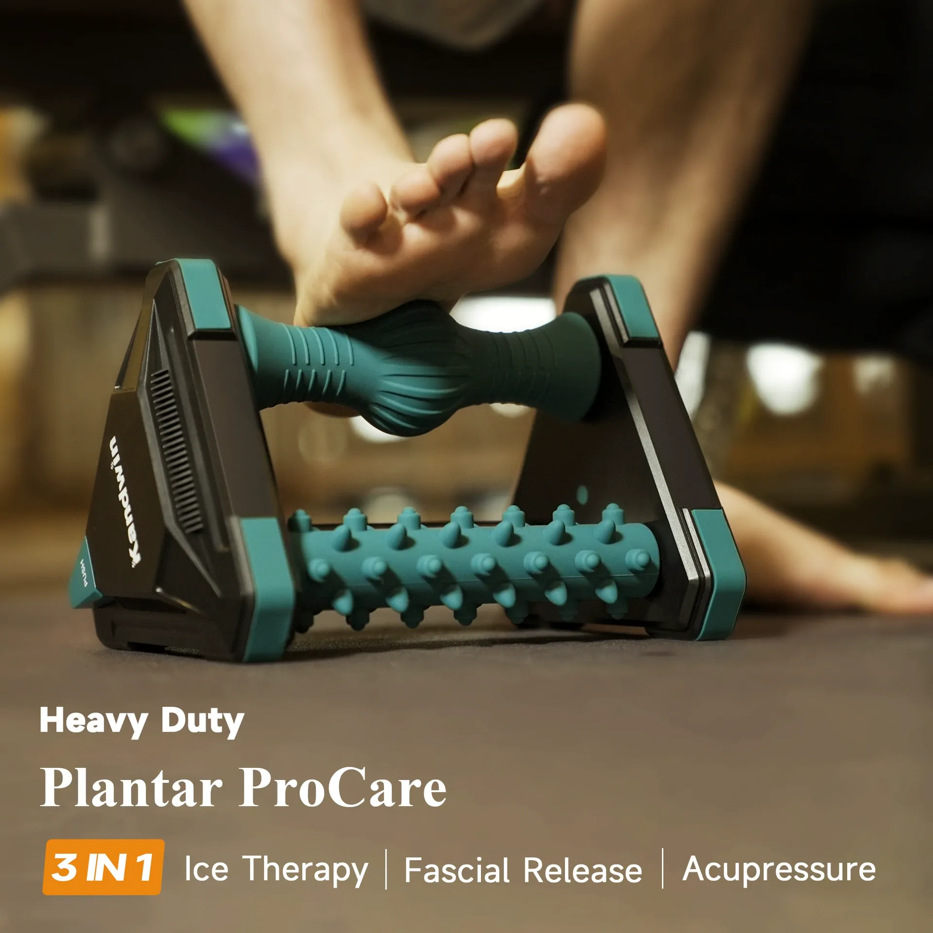 3-in-1 Foot Massager – Ice Therapy & Vibration for Plantar Fasciitis Relief, Heel Pain & Sore Feet, Electric Foot Massager for Home Use, Recovery After Workout