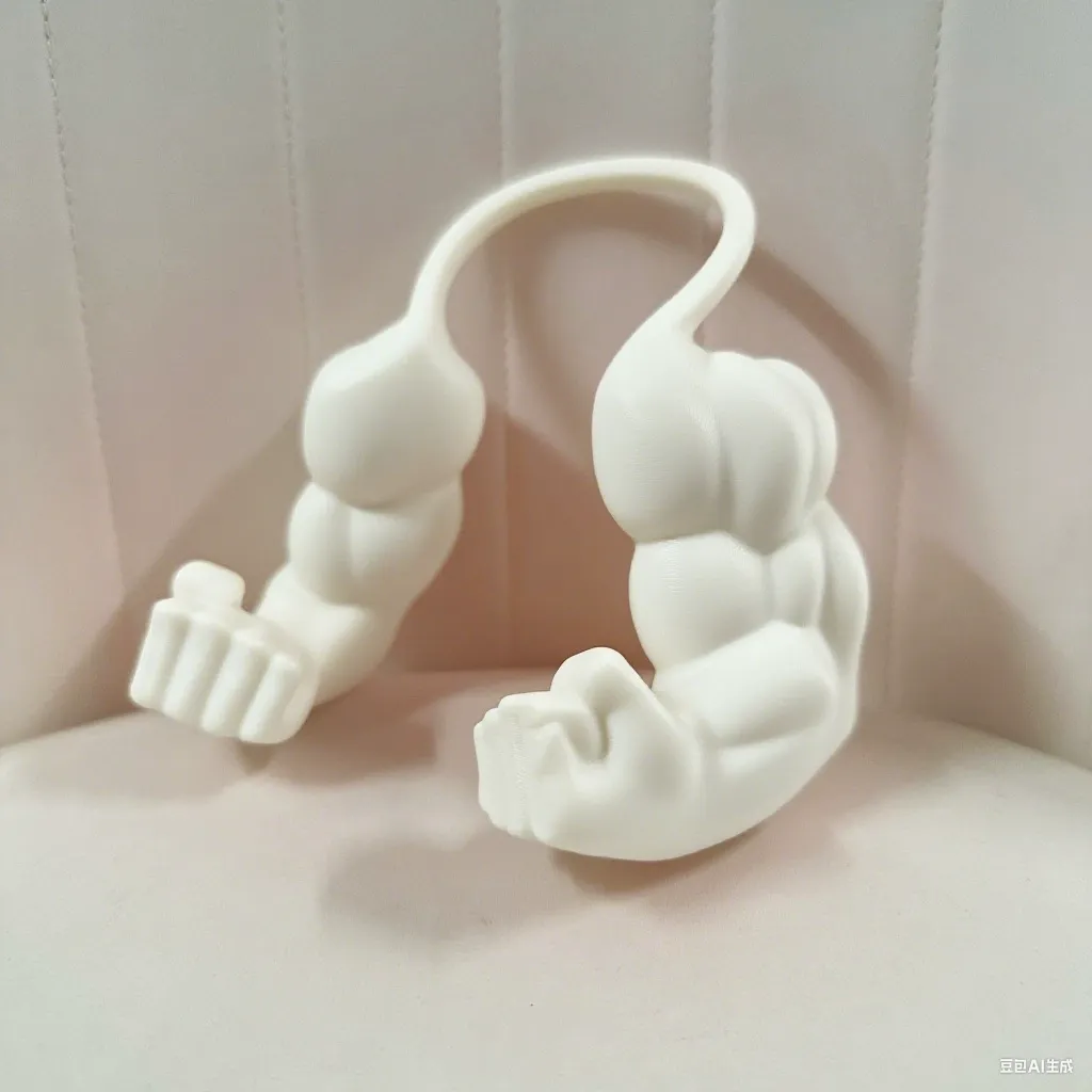 Creative Green Giant arm 3D printing spoof pet decoration halter neck muscle arm