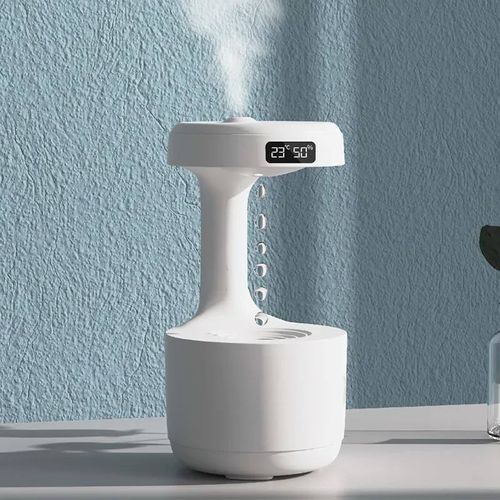 New 600ml Creative Ultrasonic Humidifier Anti Gravity Water Drop Humidifier, Improve your life happiness