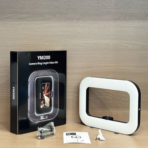 Rechargeable mobile video light with desktop stand, perfect for TikTok, YouTube shooting and selfie beauty lighting