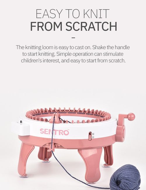 Bestselling 48-needle star-shaped circular knitting machine, DIY wool knitting machine, children's hand-cranked weaving toy.