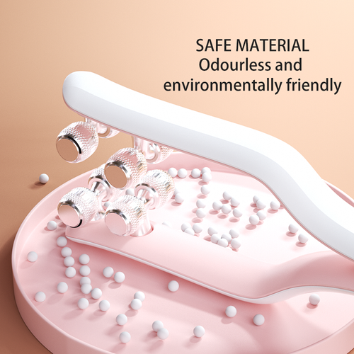 Handheld V-shaped double chin remover, skin tightening and lifting treatment device, 3D roller massage beauty device with USB cable.