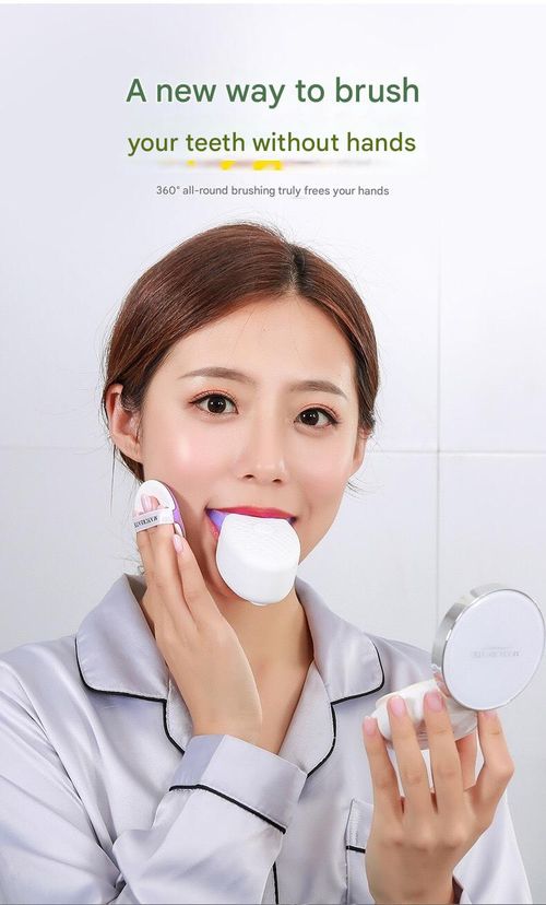 Hands-free brushing is now here! Brush in 10 seconds with 0 hassle. Fully automatic adult U-shaped electric toothbrush ultrasonic teeth whitening device whitening water-imitation silicone braces mouth whitening device
