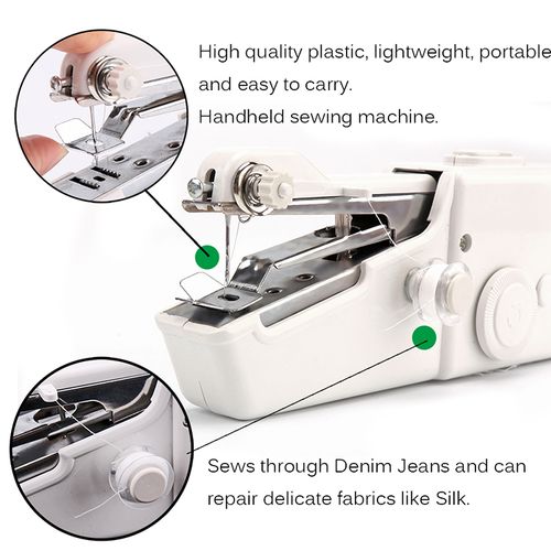 Portable Mini Electric Sewing Kit for Home Use, Cordless Rechargeable Stitch Tool for Clothes Curtains Socks, Instant Fabric Repair with One-Hand Operation