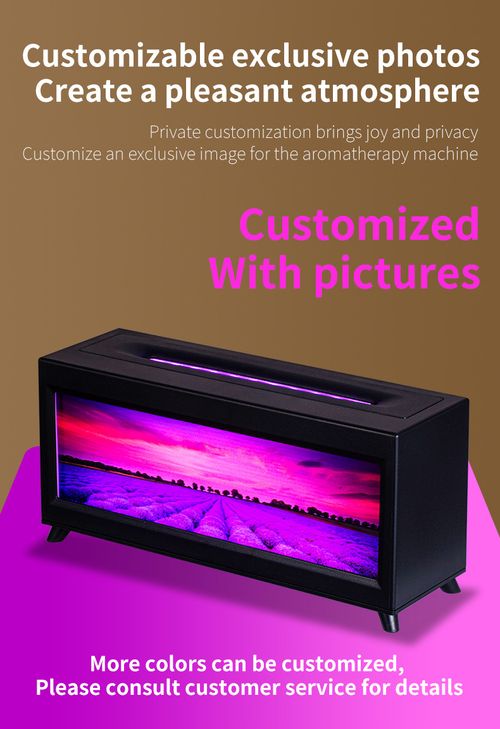 Fireplace Aromatherapy Diffuser 3D Painting Simulation Flame Essential Oil Aromatherapy Diffuser Colorful Flame Large Fog Air Humidifier with Color Night Light