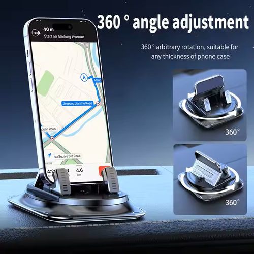 360 Degree Rotating Dashboard Navigation Mount Universal Car Phone Holder Premium Anti-slip Mat Universal Fixed Car Holder